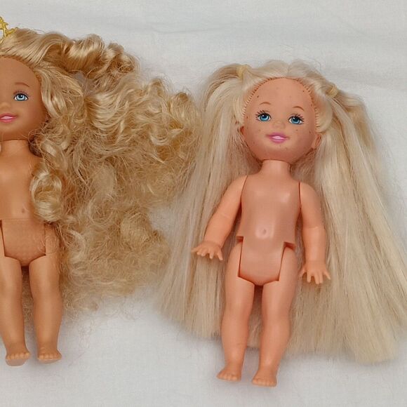Mattel Barbie 2 Chicken Pox Kelly - Princess & Pauper Kelly No Clothes Vintage - Picture 4 of 13